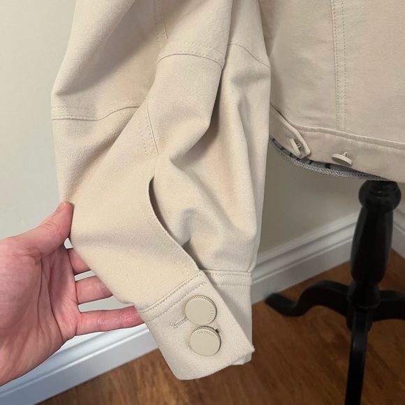 Ted Baker Light Brown Sofea Cropped Jacket with Balloon Sleeves, Size L - Picture 12 of 16